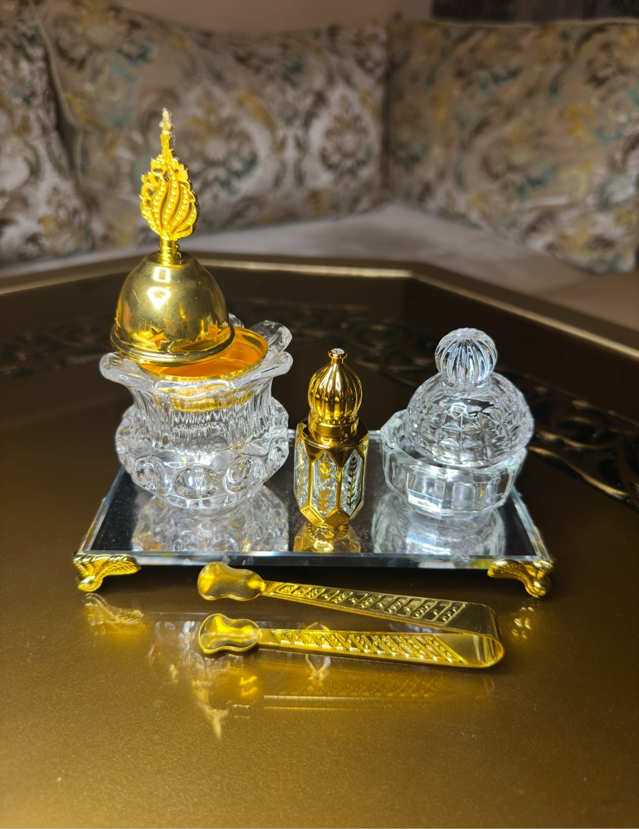5-Piece Crystal Incense Burner Set