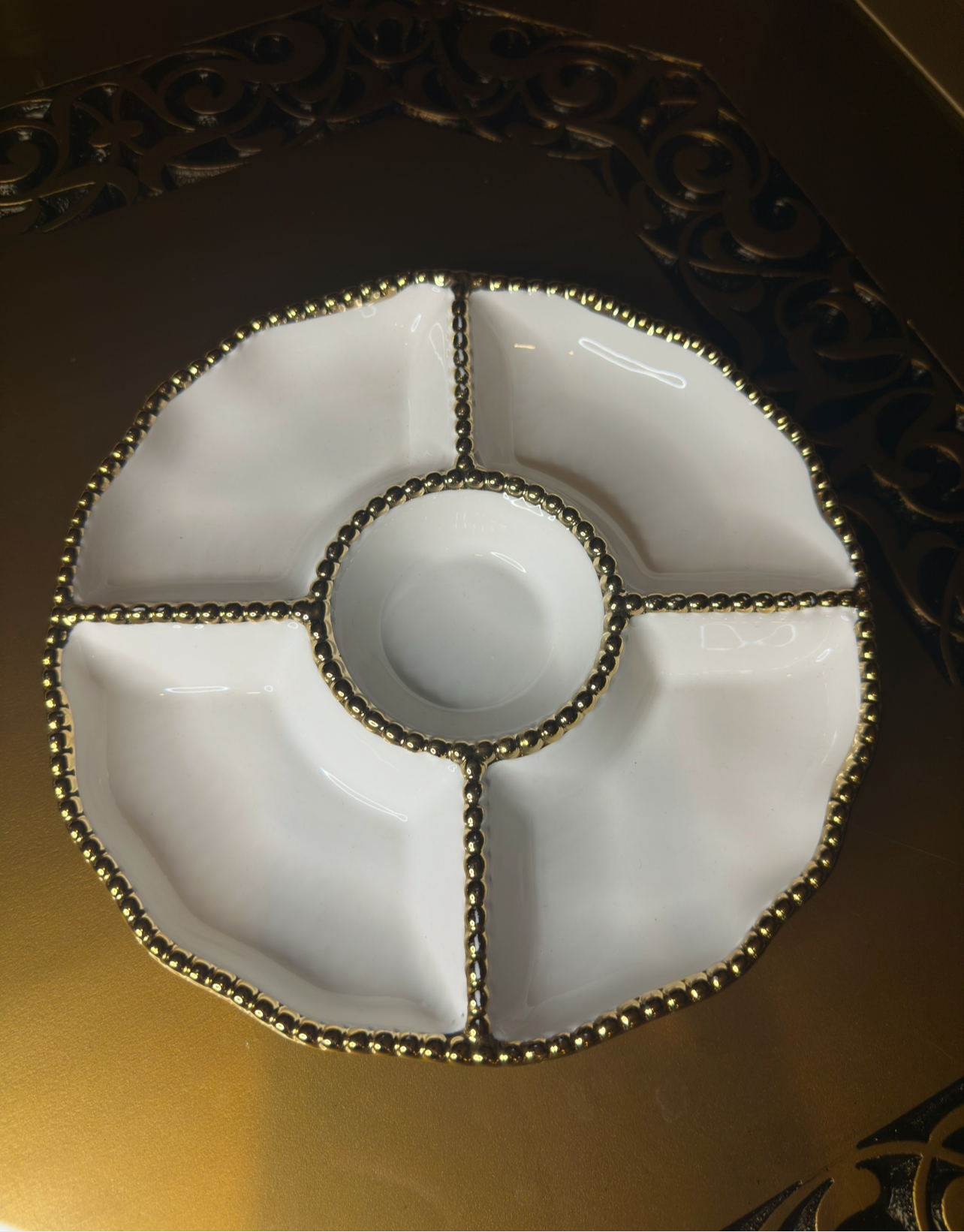 Ceramic Divided Serving Plate