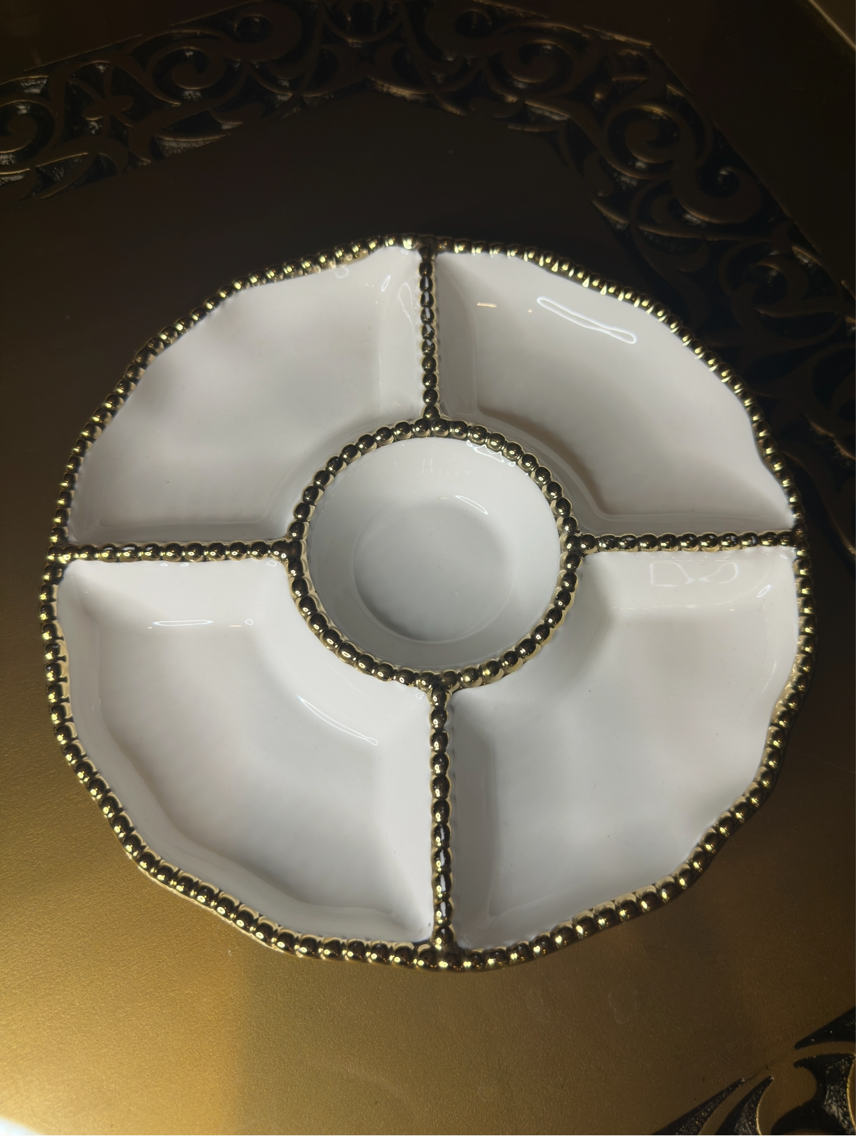 Ceramic Divided Serving Plate