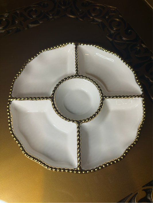 Ceramic Divided Serving Plate