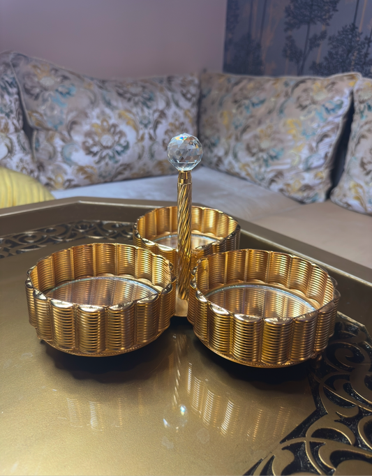 Gold Divided Serving Tray