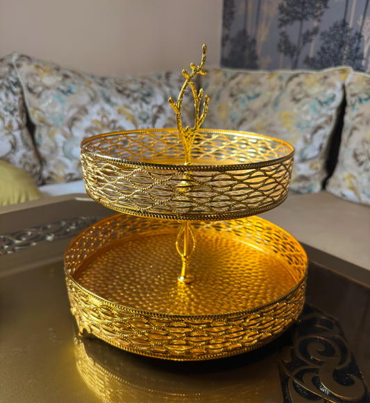 Two-Tier Round Cake Stand